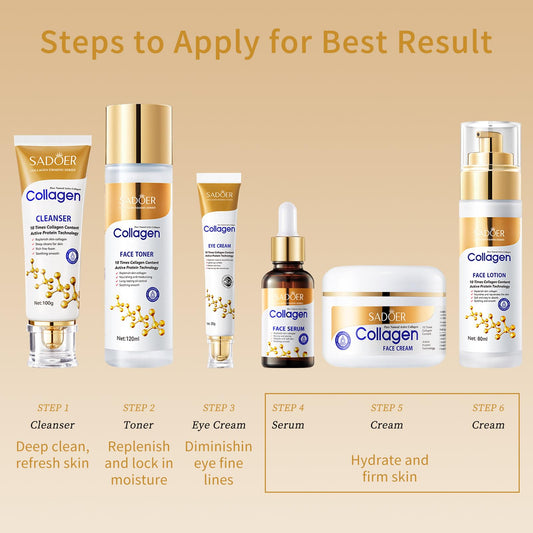 Sadoer - Collagen Firming Radiance (Original) 6-Piece Skincare Set
