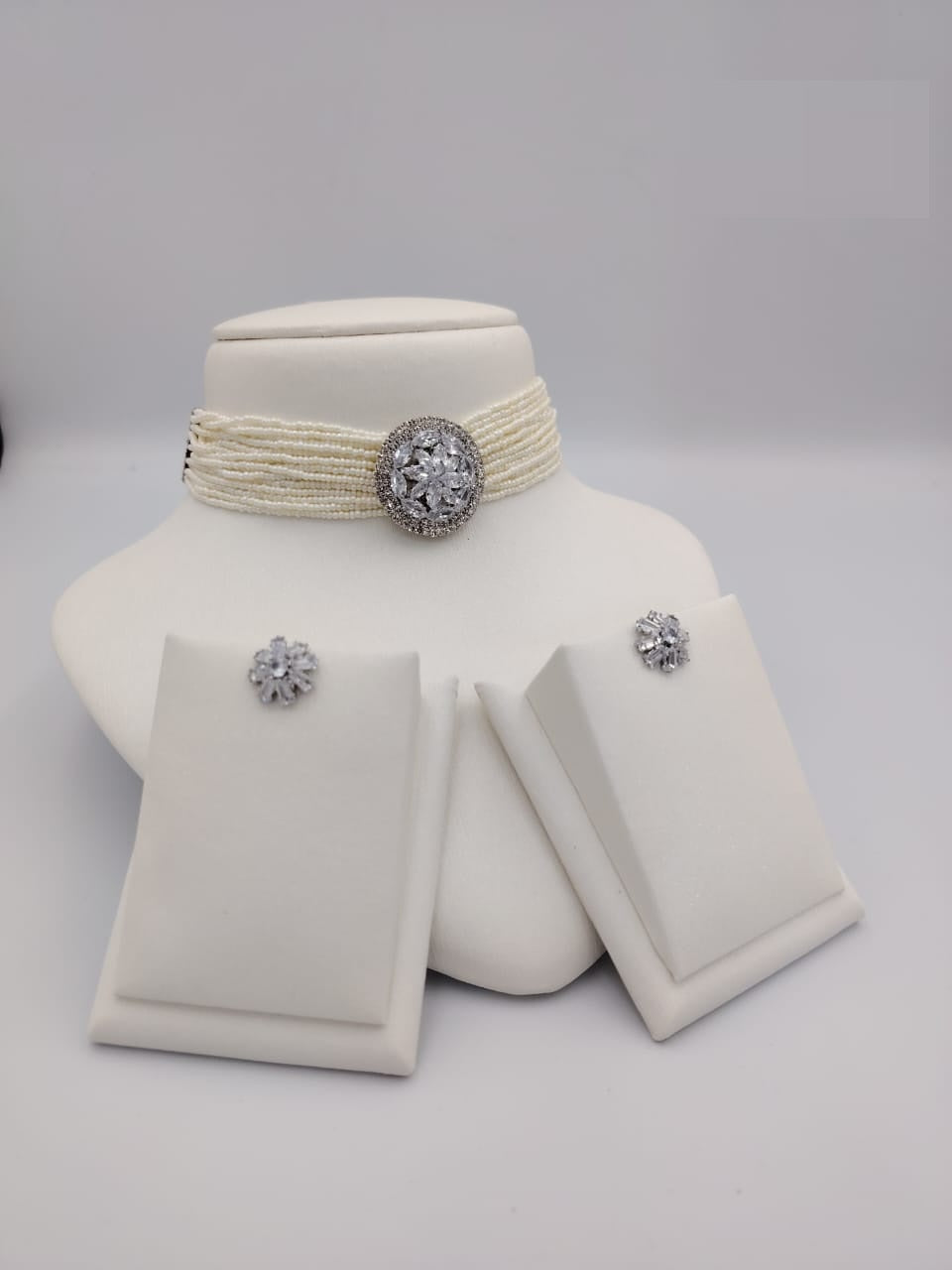 Pearl Choker Necklace Sets