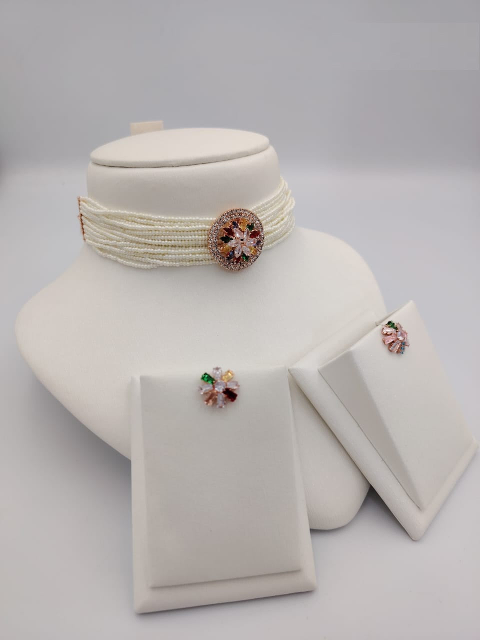 Pearl Choker Necklace Sets