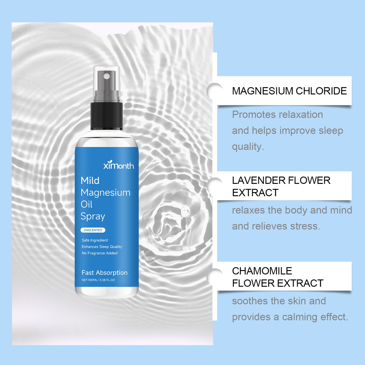 Night Care Relieve Discomfort Sleep Essential Oil Spray